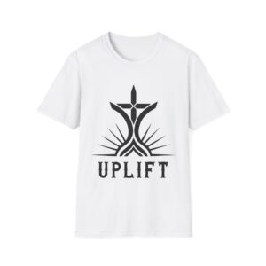 Uplift Graphic T-Shirt — Inspirational Dark Logo Tee