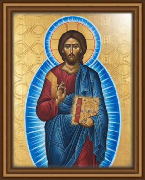 Byzantine icon style of Jesus Christ | Christian wall decor | religious digital print | Orthodox faith wall art | instant digital download