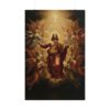 Oil painting of Jesus surrounded by ethereal angels Poster — Religious Christian Wall Art