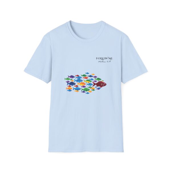 Follow Me Graphic T-Shirt, Inspirational Dark Text Tee