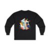 10256224950413695450_2048.jpeg Amor Christi Graphic Long Sleeve Tee — Modern Colorful Design