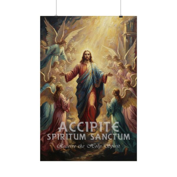 12146411288531185421_2048.jpeg Receive the Holy Spirit, Poster — Religious Christian Wall Art
