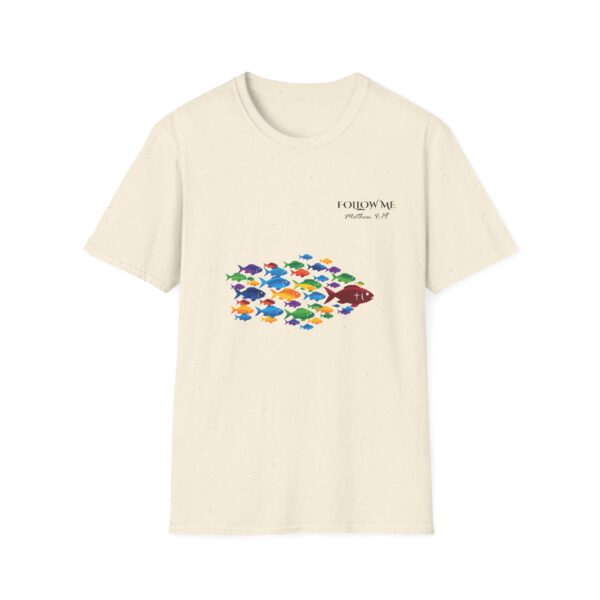 Follow Me Graphic T-Shirt, Inspirational Dark Text Tee