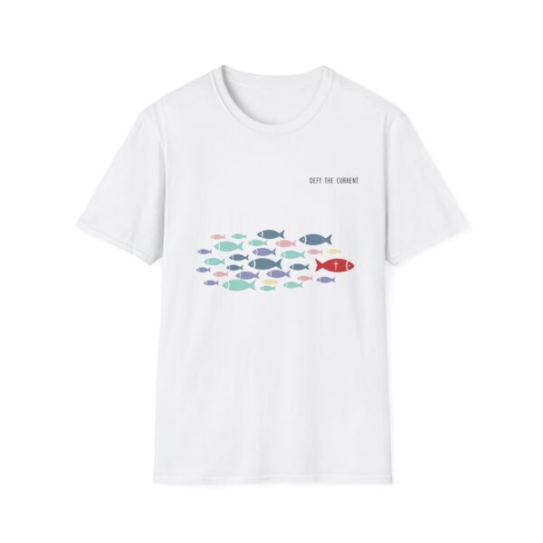 12630999944920012013_2048.jpeg Defy The Current Graphic T-Shirt, Inspirational Dark Text Tee