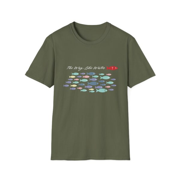 12817473918404318338_2048.jpeg The Way, Like Water Graphic T-Shirt, Inspirational Light Text Tee