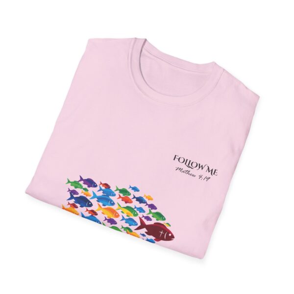 Follow Me Graphic T-Shirt, Inspirational Dark Text Tee