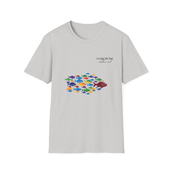 Follow Me Graphic T-Shirt, Inspirational Dark Text Tee