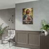Jesus Holding a Lamb Christian Art Print, Where faith rests, fear fades