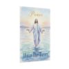 Jesus Walks on Water Watercolor Art Poster, Peace above the waves