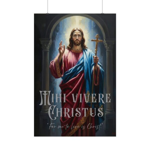 For me to live is Christ, Poster — Religious Christian Wall Art