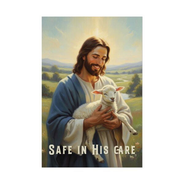 The Good Shepherd Modern Art, Safe in His care