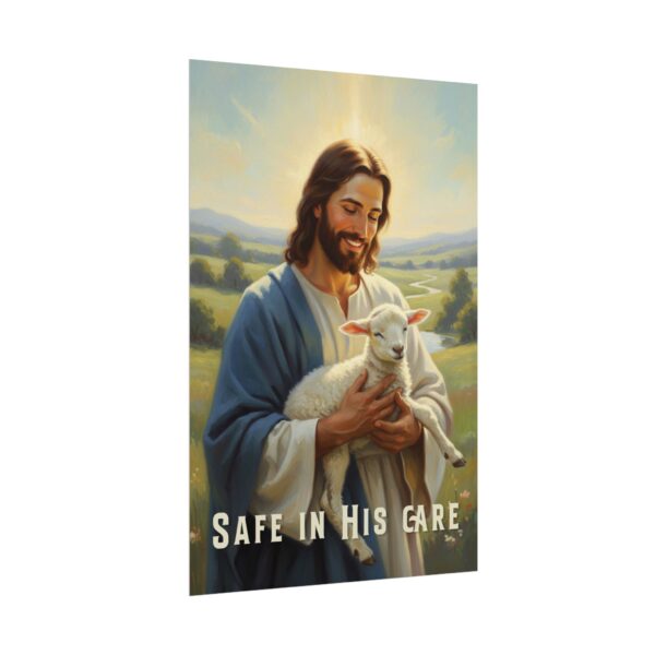 The Good Shepherd Modern Art, Safe in His care