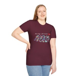 The Way, Like Water Graphic T-Shirt, Inspirational Light Text Tee