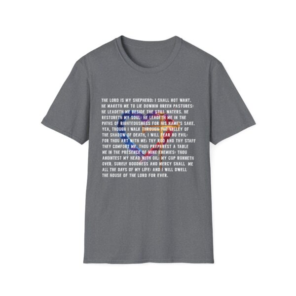 The Lord is my shephard, God Is Love, Graphic White Text T-Shirt, Inspirational Tee