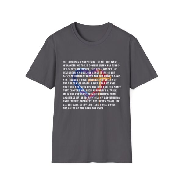 The Lord is my shephard, God Is Love, Graphic White Text T-Shirt, Inspirational Tee