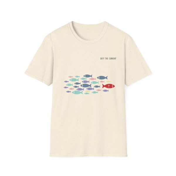 2776693264267713989_2048.jpeg Defy The Current Graphic T-Shirt, Inspirational Dark Text Tee