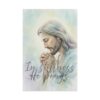 Jesus Christ Praying Watercolor Art, In stillness, He prays