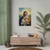 Jesus Holding a Lamb Oil Painting Poster, Known, Loved, Protected