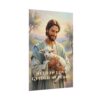 Jesus and the Lamb Digital Christian Wall Art, Held in love, guided in peace