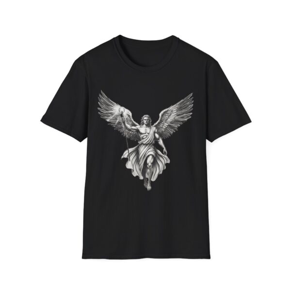 Archangel Gabriel Graphic T-Shirt — Inspirational Dark Color Tee