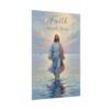 Jesus Walking on Water Modern Oil Painting Style Poster, Faith stands firm