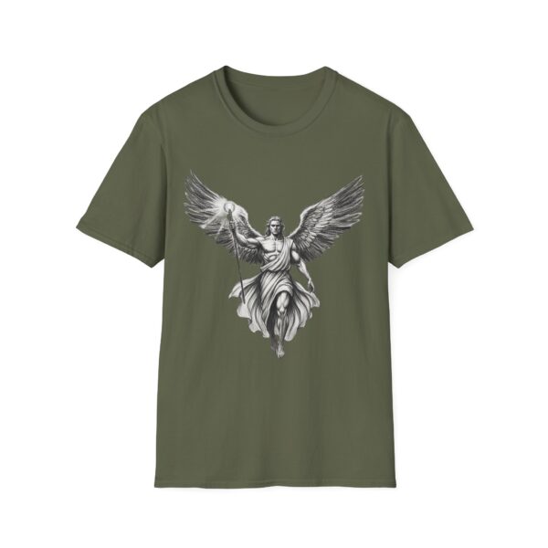 Archangel Gabriel Graphic T-Shirt — Inspirational Dark Color Tee