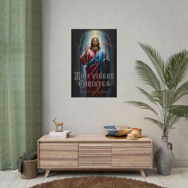 For me to live is Christ, Poster — Religious Christian Wall Art