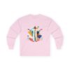 8169183707105050743_2048.jpeg Amor Christi Graphic Long Sleeve Tee — Modern Colorful Design