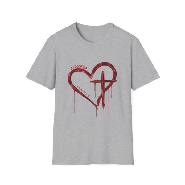 8769383084338556008_2048.jpeg 1 John 4:8, God Is Love, Graphic T-Shirt, Christian Inspirational Tee