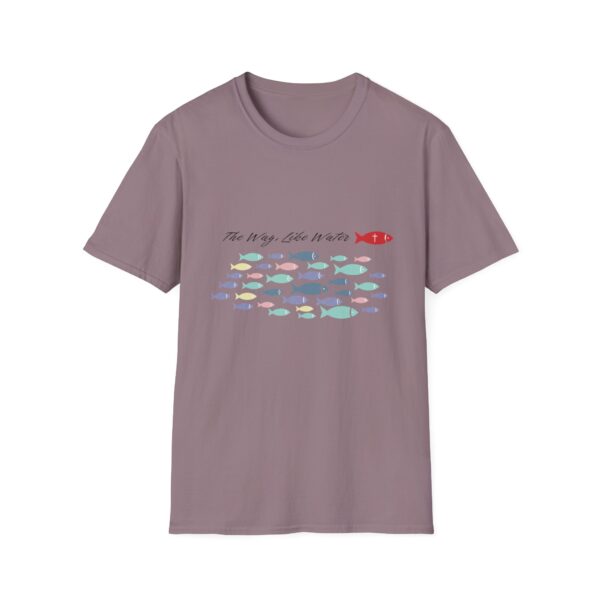 9554657048588771069_2048.jpeg The Way, Like Water Graphic T-Shirt, Inspirational Dark Text Tee