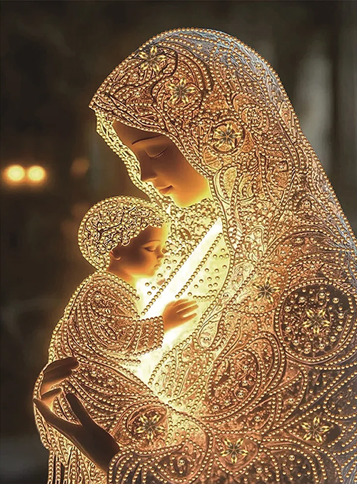 Marian Religion-Partial Special Shaped Diamond Painting