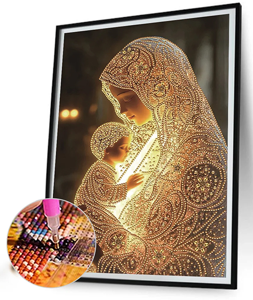 Marian Religion-Partial Special Shaped Diamond Painting