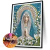 Finished Praying Madonna Diamond Painting 30×40 cm — Marian Prayer Religious Décor — Ready to Ship
