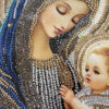 Finished Madonna & Baby Jesus Diamond Painting 30×40 cm — Virgin Mary and Christ Child — Ready to Ship