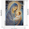 Finished Madonna & Baby Jesus Diamond Painting 30×40 cm — Virgin Mary and Christ Child — Ready to Ship