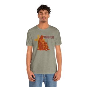 Chosen Jesus Sitting Cross T-Shirt | Christian Faith Tee