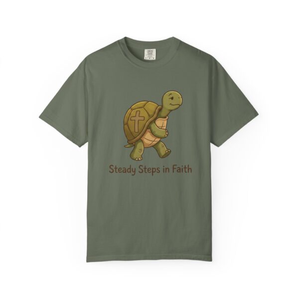 Comfort Colors® Steady Steps in Faith Turtle T-Shirt | Christian Turtle Tee, Bible Verse Shirt, Faith Christian