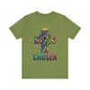 10375576679808980172_2048.jpeg Chosen Crowned Cross T-Shirt | Colorful Stained Glass Christian Faith Tee
