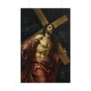 10649536792958189628_2048.jpeg Dramatic Baroque-style painting of Jesus Christ carrying the cross, Poster — Religious Christian Wall Art