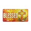 Blessed Cross Vanity Plate | Religious License Plate, Christian Car Decor