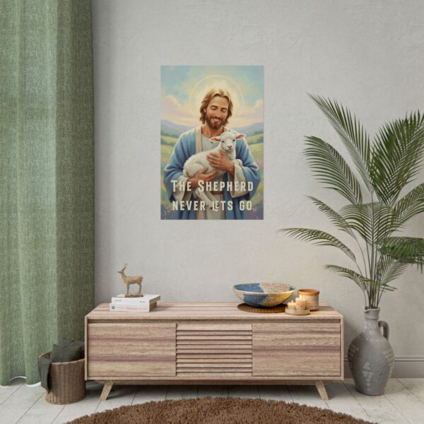 11191995685840177728_2048.jpeg Jesus Holding a Lamb Modern Christian Art, The Shepherd never lets go
