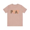 Pray leopard and gingham letters T-Shirt | Faith graphic tee