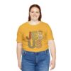 Jesus applique letters T-Shirt | floral patchwork faith tee
