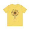 Sunflower Bouquet Isaiah 40:8 T-Shirt | Floral Scripture Tee