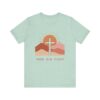 Seek Him First cross sunset Tee | Christian faith shirt