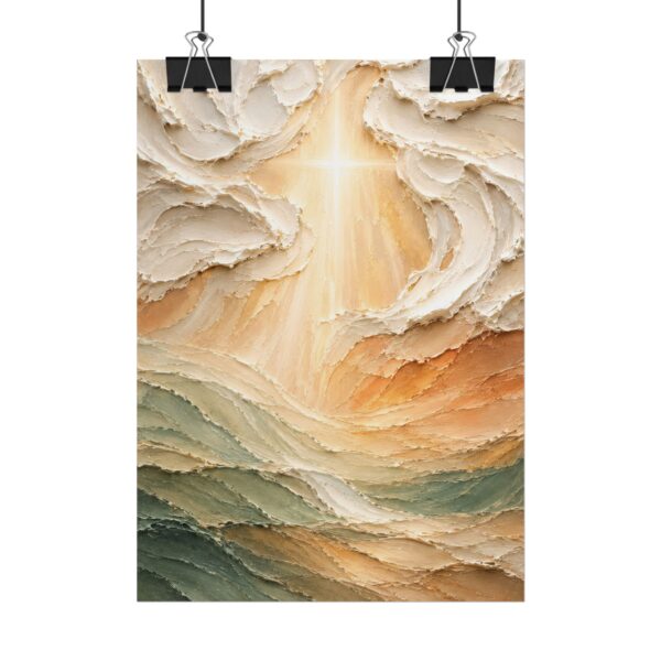 11754206754132649164_2048.jpeg Aura of Grace Abstract Christian Poster | The Way The Truth The Life Wall Art | Sage Green Peach Boho Decor | Textured Palette Knife Print
