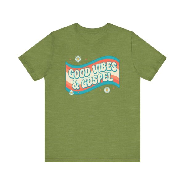 11772396980718366501_2048.jpeg Good Vibes & Gospel T-Shirt | Retro Wave Christian Tee