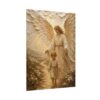 11777645657929645209_2048.jpeg The Guardian Angel Poster | Modern Nursery & Kids Room Wall Art | Textured Palette Knife Plaster Print | Warm Beige and Gold Decor