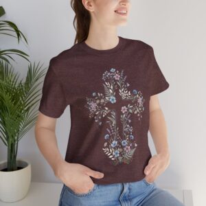 11789095224623281804_2048.jpeg Floral Cross Tee | Botanical Cross Shirt
