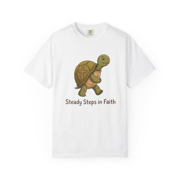Comfort Colors® Steady Steps in Faith Turtle T-Shirt | Christian Turtle Tee, Bible Verse Shirt, Faith Christian